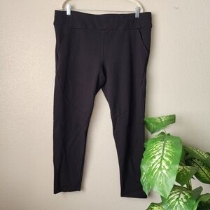 Betabrand Black Pocket Dress Pants Comfort Casual Careewear Minimalist XXL